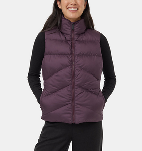 Chaleco Acolchado de Invierno con Logotipo Personalizado OEM, Chaleco Informal Ligero de Color Sólido sin Mangas para Mujer - Product Image 1