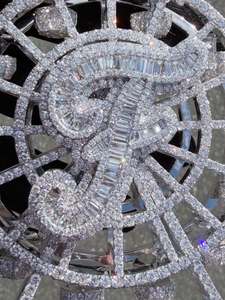 Rhinestone Crystal Ferris Wheel Pendant 3D Metal <b>Charm</b> <b>Silver</b> Color Gold Plated Mini Model for Gift and Decor - Product Image 5