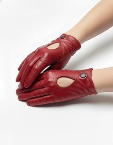 Gants de conduite en cuir |   Gants de voiture doux et antidérapants pour femmes, pour toutes les saisons - Product Image 5