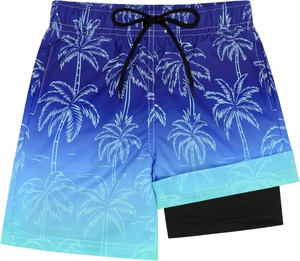 Shorts de bain personnalisés à séchage rapide en polyester, vêtements de plage, logo OEM, fabricant en gros - Product Image 1