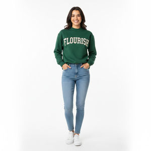 Sweat-shirt à col haut pour femme, tendance, fabriqué avec un tissu de qualité, idéal pour les tenues décontractées, les activités de plein air et les voyages. - Product Image 1