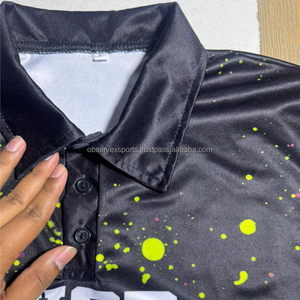 Polos de coach personnalisés sublimés respirants à manches courtes |   Vêtements d'équipe de performance |   Équipement à séchage rapide avec impression intégrale en couleur - Product Image 3