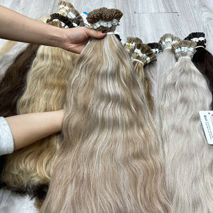 Producto Destacado Mar # 613/ # 60 mechones de cabello virgen vietnamita con punta de queratina tipo I, doble densidad, onda natural, cabello de mujer vietnamita - Product Image 3