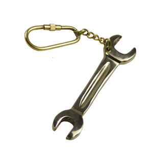 Porte-clés en laiton poli, design roue de bateau, anneau porte-clés de qualité supérieure, matériaux de première qualité - Product Image 6