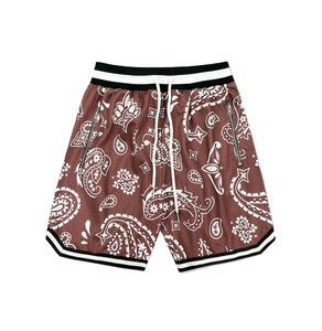 Pantalones Cortos Deportivos de Baloncesto con Estampado Floral Casual de Alta Calidad, al por Mayor, Bordados, Transpirables, de Malla, de Secado Rápido, 100% Poliéster, Personalizados - Product Image 5