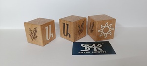 Juego de Cubos de Actividades de Madera Rústica, Bloques Educativos Naturales para Bebés, Niños Pequeños y Preescolares - Product Image 3