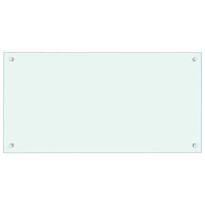 2 pezzi di paraschizzi da cucina in vetro temperato bianco da 31,5 x 15,7 pollici - Product Image 4