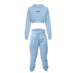 Pantalones Acampanados Personalizados de Diseño Profesional y Alta Calidad, Conjunto Deportivo con Top Corto para Mujer, Precio Increíble, Superventas - Product Image 1