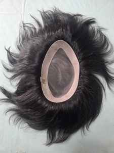 Perruque de cheveux indiens de haute qualité Taz Hair Bangladesh pour hommes, style Deep Wave, base mono douce, système capillaire bangladais - Product Image 6