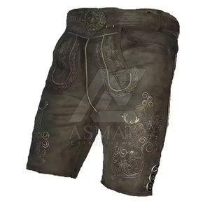 Pantalones Cortos de Cuero Estilo Alemán Hechos a Mano para Hombre con Diseños Bordados Clásicos 2026 - Product Image 6