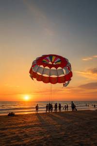Colorful Parachute <b>Tent</b> 'AMOS' Print 2x3m Nylon Fabric Waterproof >3000mm Foldable Design Four-Season Sports Use Aluminum <b>Frame</b> - Product Image 1