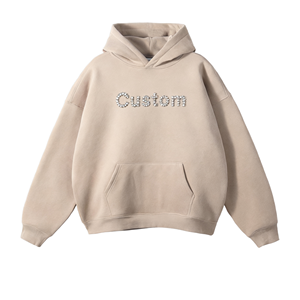 Sudadera con Capucha Personalizada con Pedrería, Unisex, Oversize, de Forro Polar, Informal, para Otoño - Product Image 1