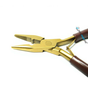 Kit for <b>Micro</b> Link Hair Feather <b>Extensions</b>: Pliers, <b>Micro</b> Pulling Needle, and Loop Threader Customized ZETOMED PRO - Product Image 3