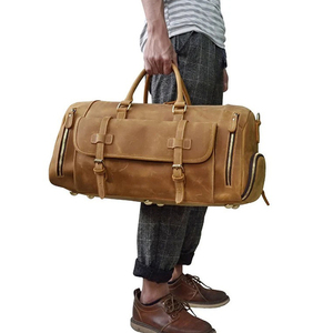 Bolsa de Viaje de Cuero Genuino de Alta Calidad, Nueva, Moderna, para Mujer, con Cierre de Cremallera, Gran Venta - Product Image 3