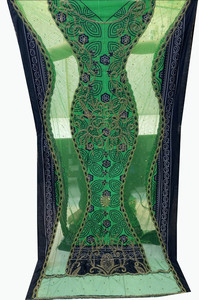 <b>Eco</b>-<b>Friendly</b> Quick-Dry Wedding Industry Use Somali Bridal Dirac 3-Piece Jacquard Weft Knit Spandex/Polyester Woven Silk <b>Fabric</b> - Product Image 2