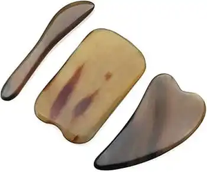 Buffalo Horn Guasha Board Massage Guasha Board Horn Gua Sha Planche de massage Plaque de grattage Plaque de grattage triangulaire - Product Image 4