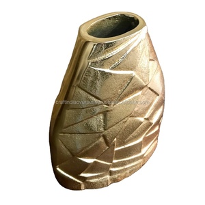 Florero decorativo de aluminio para decoración del hogar y oficina, jarrón moderno de metal para artesanía - Product Image 4
