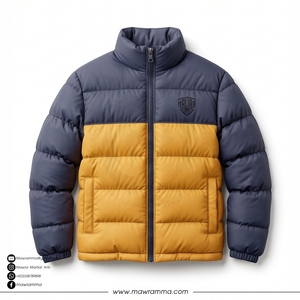 Mawra Custom Design Men's Puffer Jacket Winter Quilted Jacket <b>Warm</b> Outdoor Casual Streetwear Fashion Apparel Manufacturer - Product Image 3