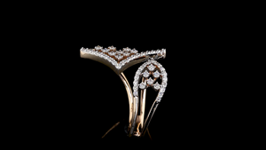 Designer Open Style 14K Gold Lab Grown Diamond <b>Ring</b> | IGI Certified Elegant Party Wear <b>Statement</b> <b>Ring</b> for Women - Product Image 5