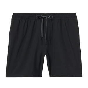 Shorts de Playa para Hombre, Color Gris Claro, de Secado Rápido, con Cordón en la Cintura y Bolsillos, Traje de Baño Tejido de Color Sólido, Corte Medio - Product Image 4