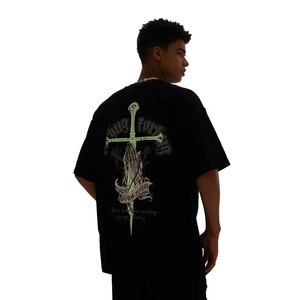 Camiseta Gráfica Vintage Lavada Estilo Urbano Oversize, Camiseta Gráfica de Estética Oscura para Hombre, Camiseta Casual de Moda Urbana - Product Image 2