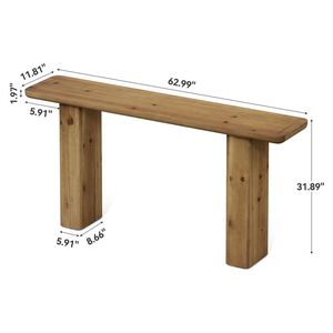 Consolle in Legno Massello per Divano o Ingresso - Product Image 6