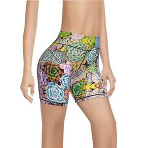 Shorts de Yoga para Mujer de Alta Calidad, Cómodos, de Cintura Alta, Tejido Elástico, Shorts Deportivos para Gimnasio, Proveedor y Fabricante - Product Image 1