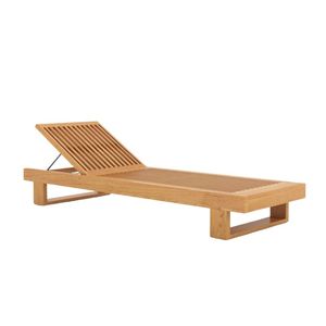 Enjoy Relaxing Time with Teak Wood Long Chair Sun Lounger <b>Sunbed</b> Beach Chair Pool Chair Lounge Chair Suitable for Outdoor - Product Image 5