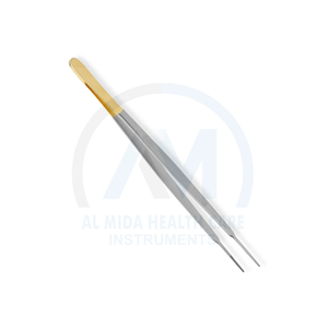 Pince chirurgicale dentaire Al Mida Healthcare en acier inoxydable à pointe dorée, certifiée CE, certifiée ISO13485, garantie à vie, manuel inclus - Product Image 3