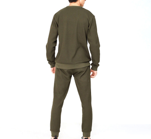 Conjuntos Deportivos de Invierno para Hombre, Ropa Deportiva Urbana, de Secado Rápido, Transpirable, de Alta Calidad, 2 Piezas, Logotipo Personalizado OEM de Fábrica - Product Image 6