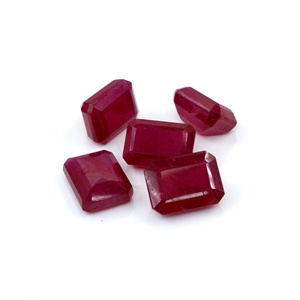 Rubis naturels de Bangkok, octogones calibrés 10x12mm, pierres précieuses de rubis naturelles facettées pour la fabrication de bijoux, prêtes à l'emploi - Product Image 5