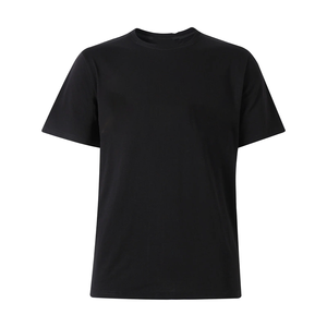 Camiseta Ringer Premium de Algodón Negro para Hombre |   Bordado Chenille con Letras Griegas Personalizadas y Dobladillo Curvo |   Ropa Griega OEM, Ropa Urbana - Product Image 1