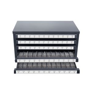 Armadietto Dispenser per Rubinetto in Acciaio con Cinque Cassetti per Organizzazione Utensili # 2 56 # 12 28 Etichette con capacità di 60 tap - Product Image 1