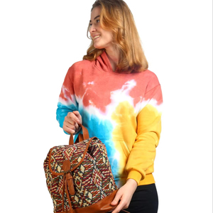 Solid Trader Vibrant Colorway Premium <b>Thick</b> <b>Fleece</b> Warm Cozy Relaxed Fit Outdoor Sporty Outwear Women Tie Dye Hoodie - Product Image 1