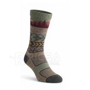 Chaussettes de chasse pour hommes, anti-humidité, rembourrées, décontractées, avec soutien de la voûte plantaire, écologiques, en Spandex/Nylon, pour la randonnée, la pêche et le camping - Product Image 2