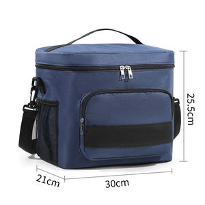 กระเป๋าปิคนิคทรงสี่เหลี่ยมขนาดใหญ่ขายดีข้ามประเทศ กล่องอาหารกลางวันแบบหุ้มฉนวนอะลูมิเนียมฟอยล์แบบเรียบง่าย กระเป๋าเก็บความเย็นแบบหนา - Product Image 3