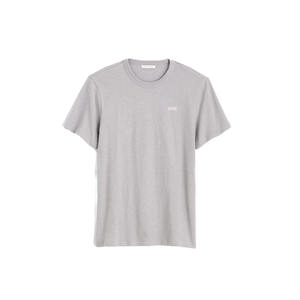 T-shirt en jersey de coton pour homme, col rond, logo personnalisé, streetwear décontracté, respirant, manches courtes, OEM, marque privée - Product Image 4