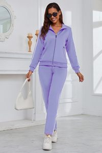Conjunto Deportivo Casual para Mujer, de Alta Calidad, Transpirable, Tallas Grandes, con Logotipo, en Felpa - Product Image 4