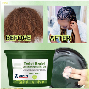 Gel Coiffant Herbal Sans Alcool Professionnel Neatbraid pour une Tenue Longue Durée, un Effet Défini et Brillant sur les Locs, les Twists et les Tresses - Product Image 5