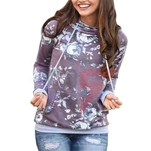 Venta al por mayor de forro polar con capucha y personalizar sudadera de gran tamaño usable sublimación impresa mujer Sudadera con capucha - Product Image 2