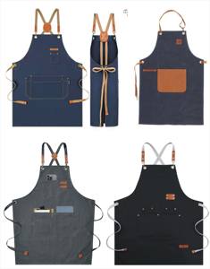 Delantales de Trabajo de Lona/Ripstop de Algodón/Cuero PU Brillante, Ignífugos e Impermeables, de Secado Rápido, Más Vendidos - Product Image 3