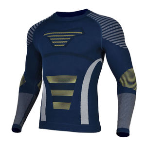 ชุดเสื้อผ้าชั้นในกันหนาวน้ำหนักเบา แห้งเร็ว เนื้อผ้าเรียบเนียน เป็นมิตรกับสิ่งแวดล้อม ระบายอากาศได้ดี ผลิตจากผ้าสแปนเด็กซ์/โพลีเอสเตอร์ ทรงปกติ สำหรับผู้ชาย - Product Image 3