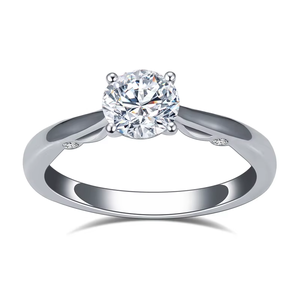 0.8 Carat round 18k Solid Gold <b>Ring</b> Fine Jewelry <b>Rings</b> <b>Men</b> Luxury Birthday Gift Fashion Style Colored Lab Diamond - Product Image 3