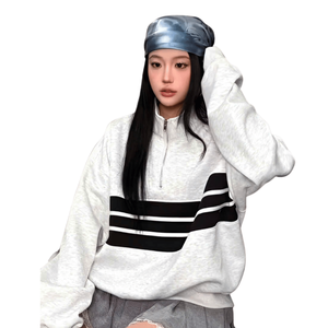 Ropa de Invierno, Sudadera con Capucha para Hombre, Tejido de Poliéster y Algodón, Logotipo Personalizado, Unisex, Talla Grande, Manga Larga, con Cierre - Product Image 1