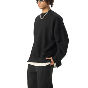 Sweat-shirt unisexe OEM 100 % coton délavé à l'acide, coupe oversize, col rond, style vintage, streetwear printemps, fabricant en gros - Product Image 2