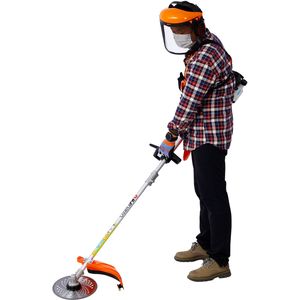 Système d'outils de jardin multifonction 12 en 1, 32,6 cm³, 2 temps, scie à perche, taille-haie, débroussailleuse à essence - Product Image 1