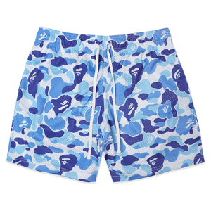 Service OEM personnalisé, shorts de plage pour hommes écologiques, motif camouflage imprimé par transfert thermique sur le devant, longueur genou, fermeture à cordon - Product Image 4