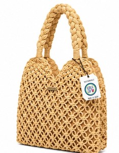 Bolso de Hombro de Macramé de Cuerda de Algodón, Ligero, para Mujer, Ideal para Viajes y Compras, en Oferta - Product Image 4