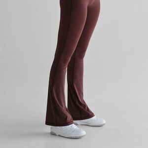 Custom Women <b>Flare</b> <b>Leggings</b> Gym Yoga Pants High Waist Wholesale OEM ODM Sportswear Manufacturer Supplier - Product Image 5