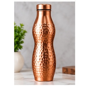 Botella de Agua de Cobre con Patrón Tradicional, Portátil para Viajes - Product Image 3
